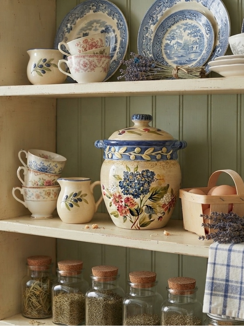 Certified International - Flora by Pamela Gladding -Kitchen Canister - 7”
